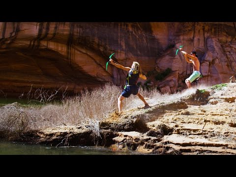 Bow And Arrow Trick Shot Battle!! | DEVINSUPERTRAMP