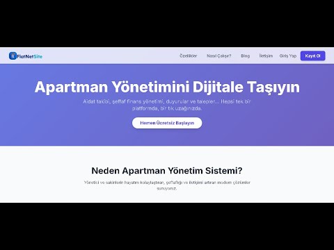 Flatnetsite-Konut Yönetimi