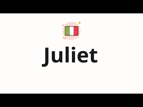 How to pronounce Juliet