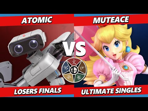 The Hokage Exams 2 LOSERS FINALS - MuteAce (Peach) Vs. Atomic (ROB) Smash Ultimate - SSBU