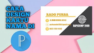 Tutorial Membuat Kartu Nama Modern Dengan Pixel Lab #TUTORIAL PIXEL LAB DESIGN #CARD NAME DESIGN #