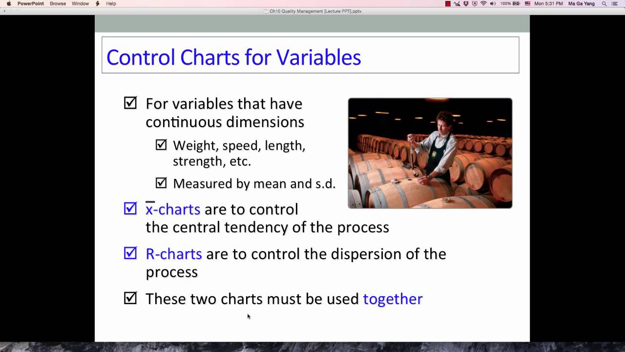 SQC- Control Charts for Variables
