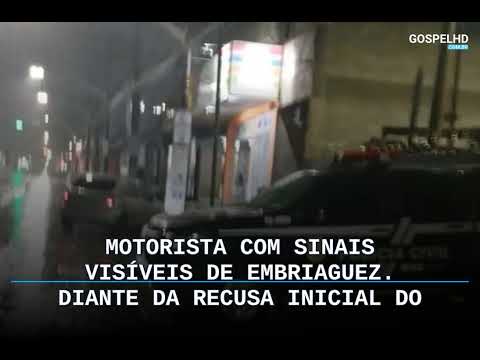 Caldas Novas: motorista bate em viatura da Polícia Civil, resiste à abordagem e é preso por emb