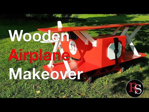 Woodworking - Wooden Airplane Makeover