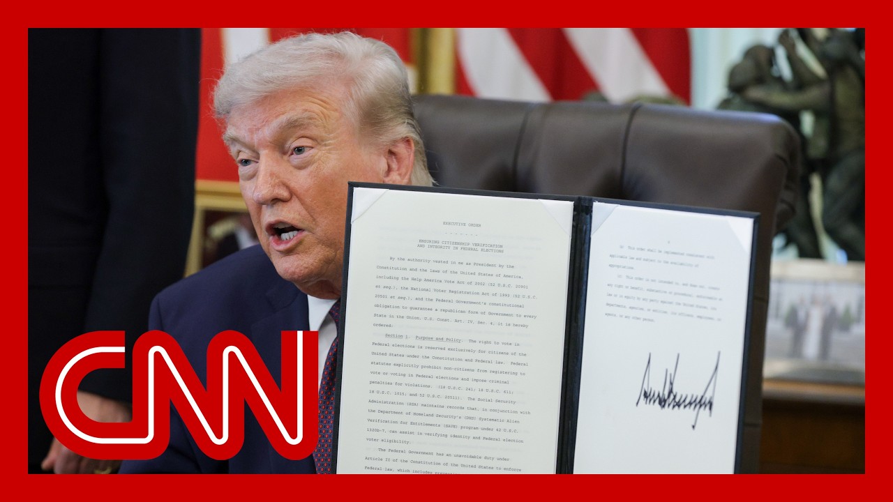 Live: Trump signs executive order in Oval Office