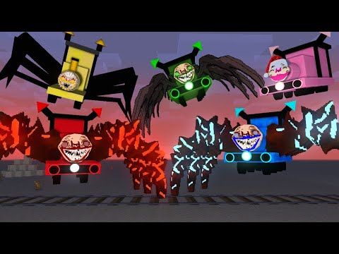 Cursed Ugly Shin Sonic VS Choo Choo Train And Train School - Minecraft Animation