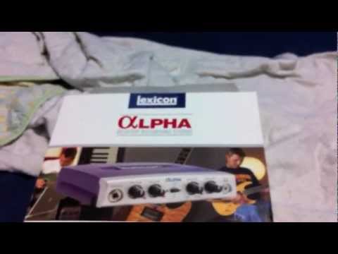 lexicon alpha home recording studio audio interface Review