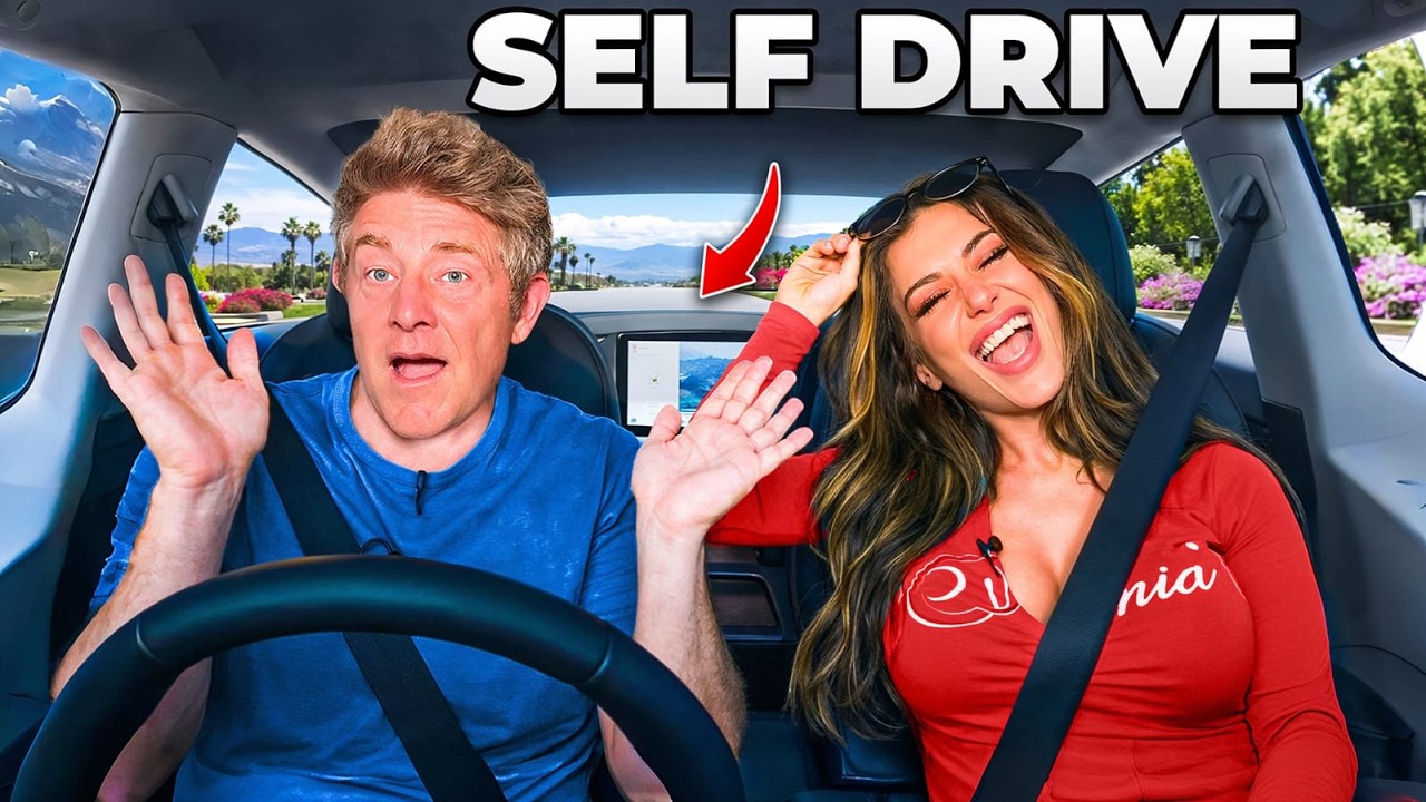 Test Driving Tesla’s New Self-Driving Car (Model Y Performance)