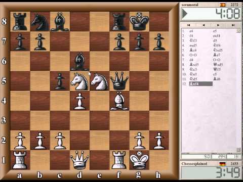 Blitz Chess #42 with Live Comments - King's Gambit (w win)