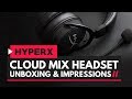 HyperX Cloud Mix Gaming Headset Unboxing & Impressions - Wired + Bluetooth!