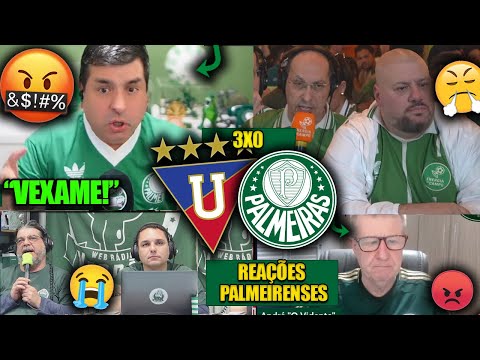 REAÇÕES dos PALMEIRENSES - LDU 3X0 PALMEIRAS - LIBERTADORES 2025 - REACT VAMOS RIR DO PORCO!