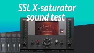 Video thumbnail for SSL Native X-saturator plugin sound test by vain saturation