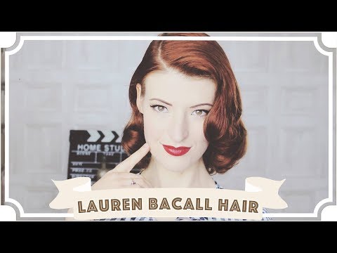Lauren Bacall Vintage Hair Tutorial // How To Curl Your Hair [CC] Video
