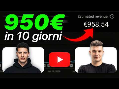 Da Affiliate Marketing a YouTube Automation: 950 euro in 10 giorni | Business online Caso studio