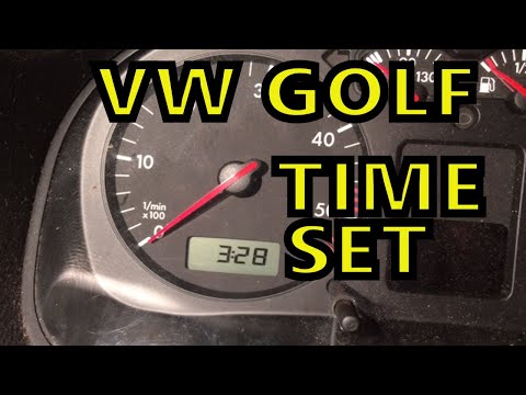 Time Clock Setting on VW Golf How to