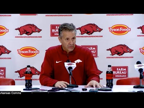 John Calipari Postgame Press Conference - Arkansas 85, Kansas 69