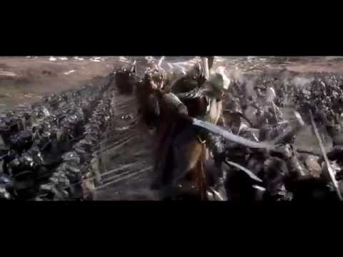 The Hobbit: The Battle of the Five Armies  -  Dwarves and Elves Charge on Orcs