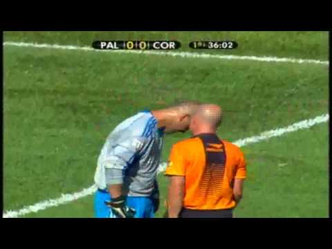 Palmeiras - Marcos é expulso após pênalti e Ronaldo cobra aos 39 do 1º tempo