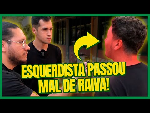 ESQUERDISTA NÃO SOUBE RESPONDER E PERDEU A LINHA!
