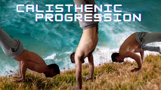 Calisthenic progressions in the first few months - no gym workout - no equipment needed