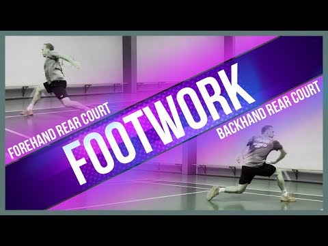 Badminton FOOTWORK defense rear court - Easy tips