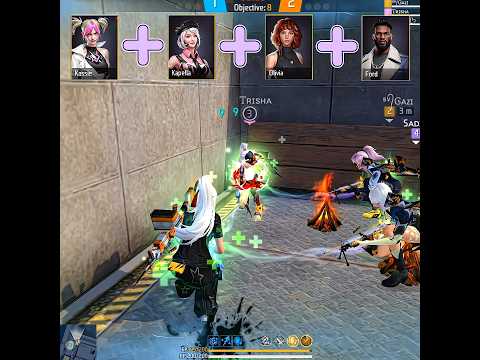 CS Rank Best Character Combination For Zone Push 🤣🍷 | Kassie + Kapella + Olivia + Ford