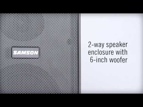 SAMSON EXPEDITION XP106 Portable 20 Hour Rechargeable Bluetooth Wired Mic PA System image 7