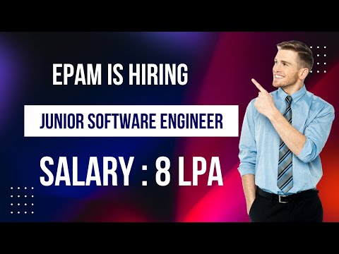 EPAM Hiring 2025 Freshers | 8 LPA Package | Junior Software Engineer