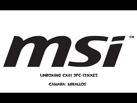 Unboxing portátil MSI CX61 2PC-1216XES - HD (1080p)