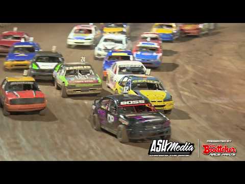 Modified Sedans: Tangles Big B-Main Crash - Kingaroy Speedway