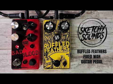 Sketchy Sounds Ruffled Feathers Fixed Wah Guitar Pedal image 4