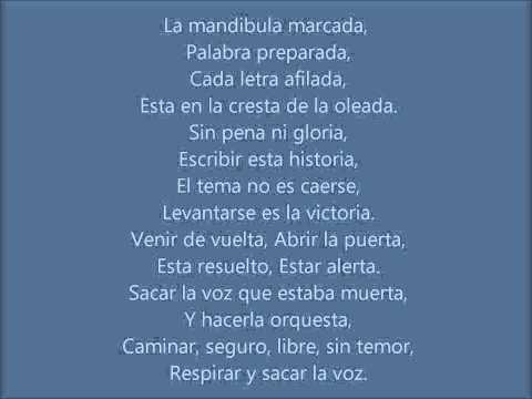 »Sacar La Voz - Anita Tijoux Ft. Jorge Drexler Letra