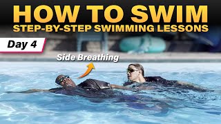 Day 4 Warren & Katrice Learn Swimming in 4 Days with Jonny Rocket