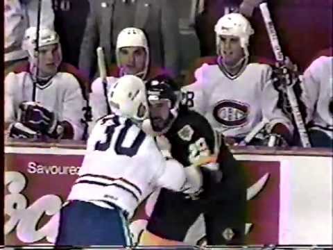 Jay Miller (BOS) vs Chris Nilan (MTL)