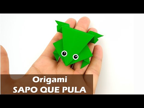 Como fazer um Sapo que Pula - Tutorial de origami PT-BR