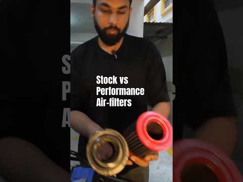 Stock vs Performance air filters. Ngage airfilter #performanceboost #himalayan450