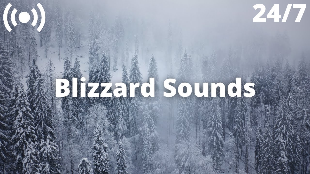 Blizzard Snowstorm Winter Sounds | Relaxing Sounds for Sleeping: Nature White Noise
