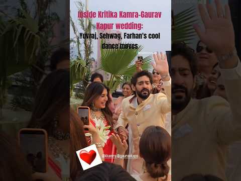 Inside Kritika Kamra-Gaurav Kapur wedding Yuvraj, Sehwag, Farhan's cool dance moves 😍 #kritikakamra