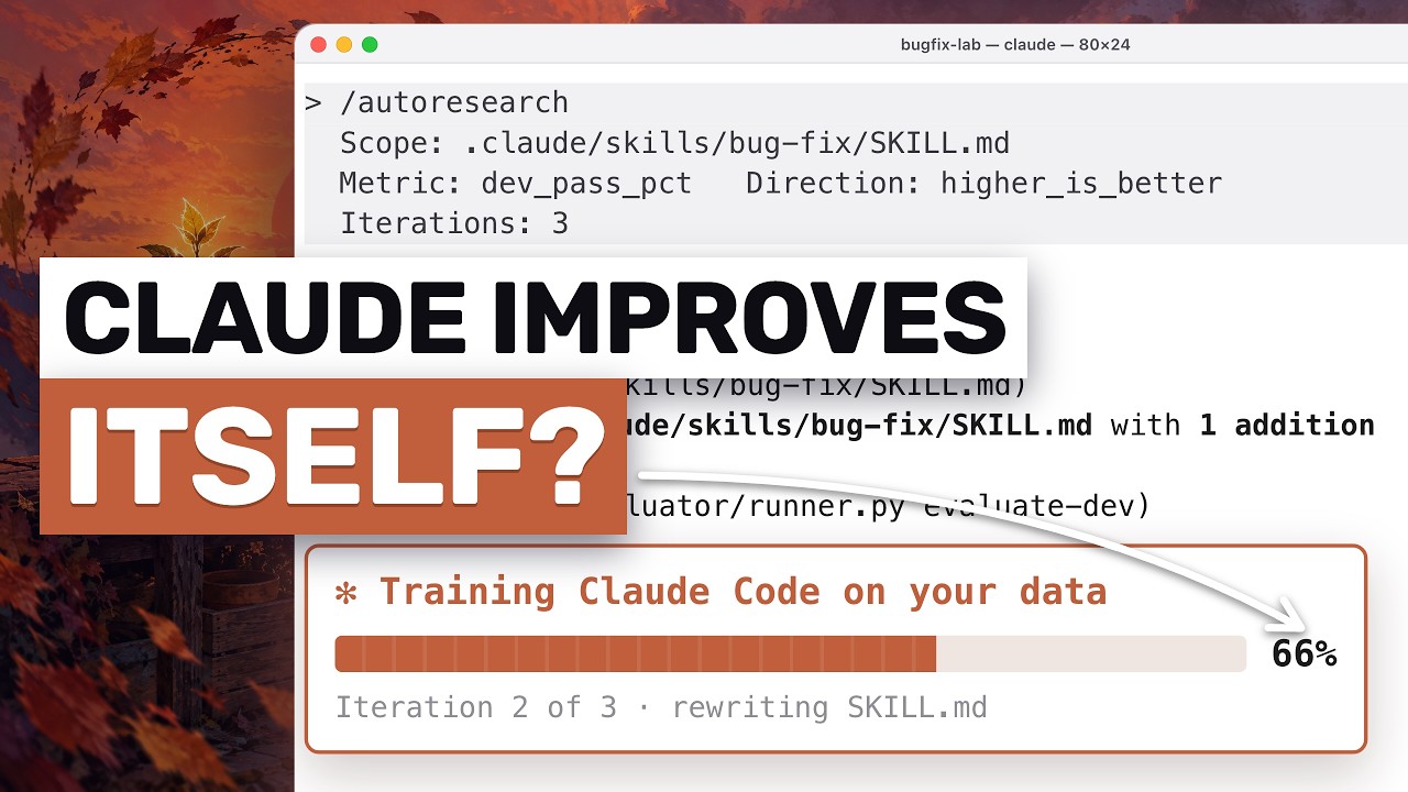 My Self Training Claude Code Setup: I Made Claude Code TRAIN ITSELF!