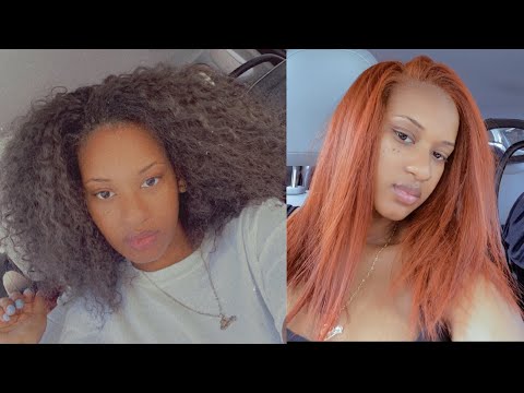 DYING MY NATURAL HAIR COPPER USING LOREAL HICOLOR...