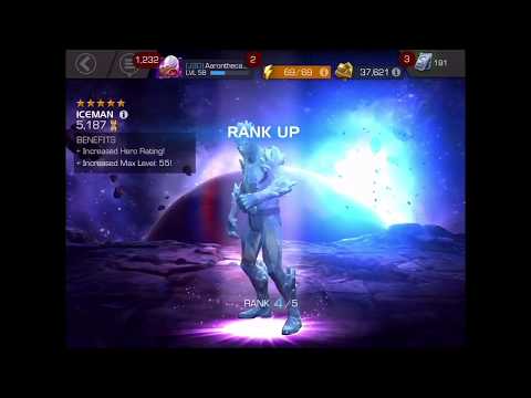 RANKING UP 5 STAR ICEMAN TO RANK 4! (MCOC)
