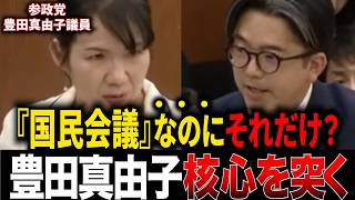 参政党豊田真由子議員が『給付つき税額控除』をチクリと刺す…「国民会議という割にそれだけ？」