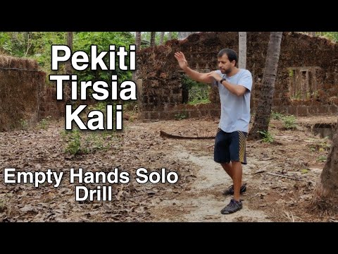Pekiti Tirsia Kali Empty Hands Solo Drill for Concepts and Techniques