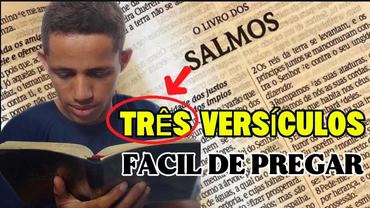 Três versículos fácil de pregar; aprenda a pregar eles agora