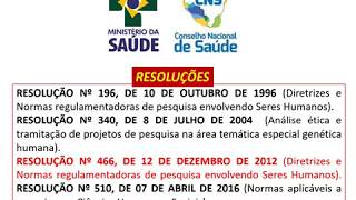 Ética em Pesquisas envolvendo Seres Humanos