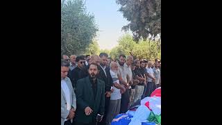 الآن: في جنازة الراحل رشيد زعموط (أبو فاتح) القيادي والقامة الثورية في مدينة #أعزاز (رحمه الله).