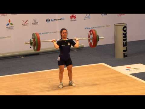 Almaty 2014 Women 48 kg Genny Caterina Pagliaro clean and jerk 97 kg