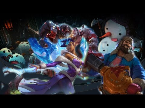 [LoLPBE] Przegląd skórek! Karma Zimowego Zachwytu, Śnieżny Graves, Braum Mikołaj