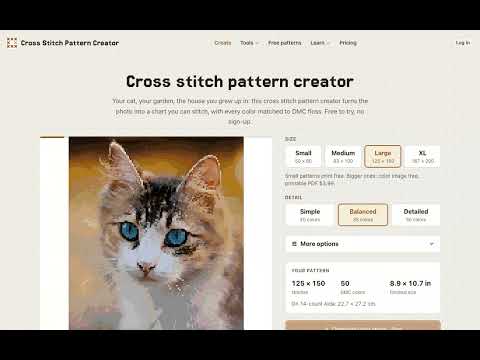 Cross Stitch Pattern Creator video preview