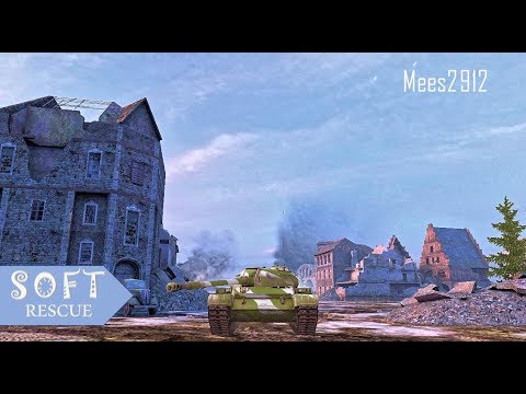 T-54: 7600 Damage , 7 Frags (1vs3) - WOT BLITZ - 🇷🇺